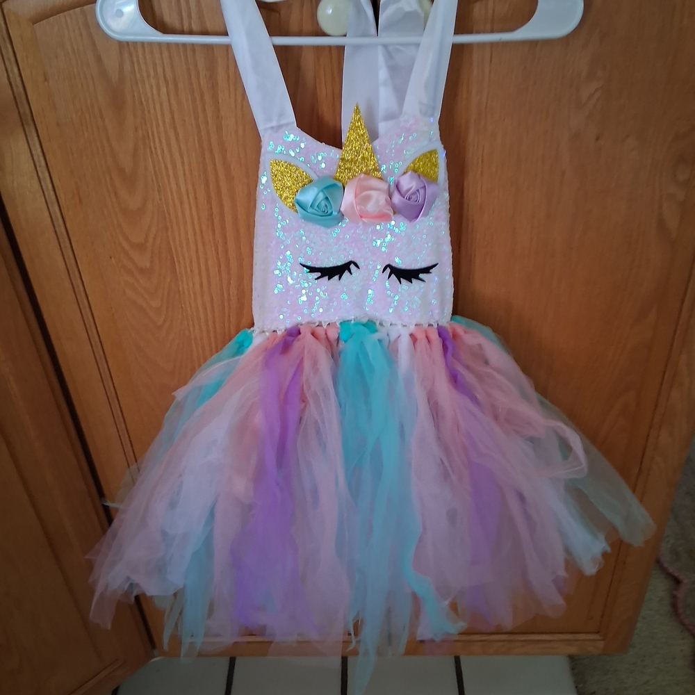 Unicorn Tutu Dress for Kids - White, Gold, Pink, Blue